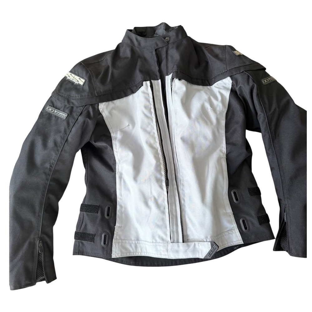 Speed and Strength Synergy Womens XL Black Grey Motorcycle Riding Jacket liner